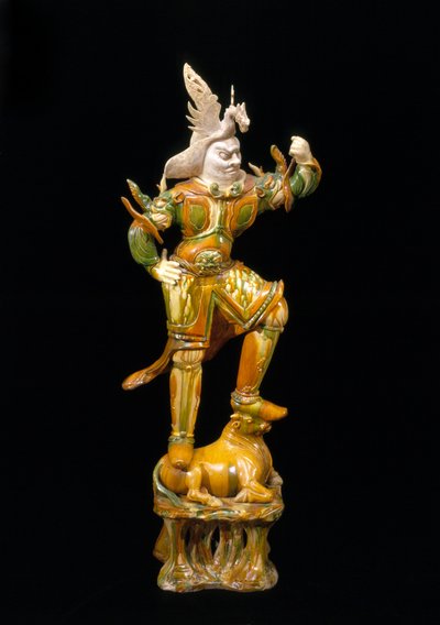 Wächterfigur (Lokapala) von Tang Dynasty Chinese School